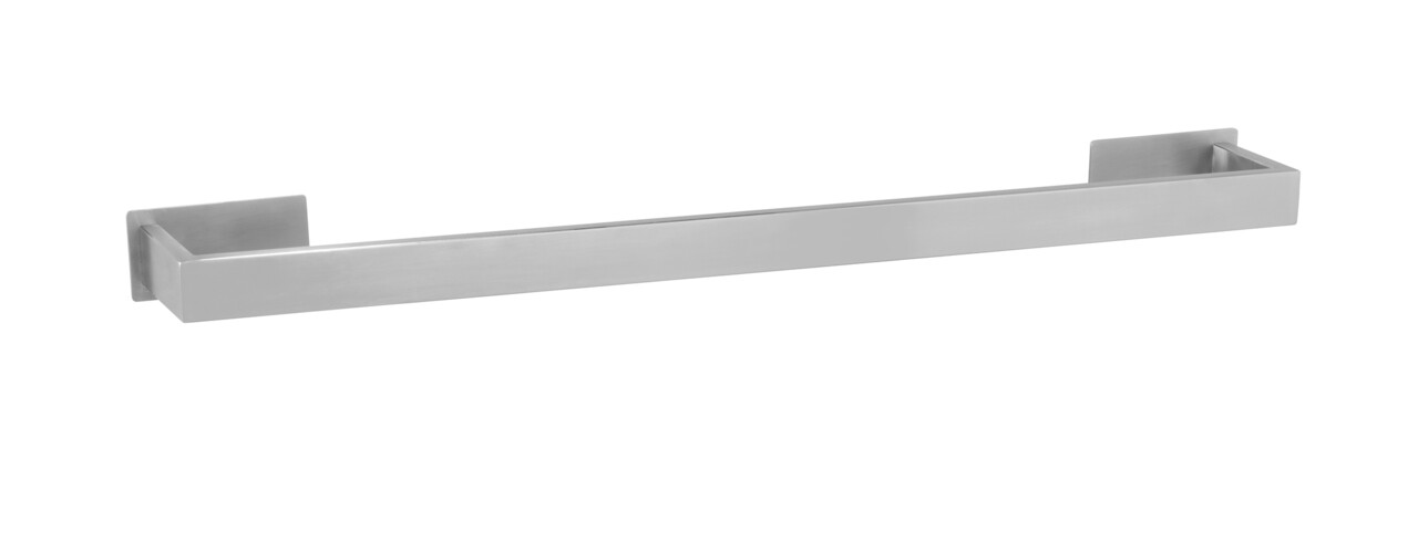 Suport prosoape de baie, Wenko, Turbo-Loc, Genova Matt, 61 x 4.4 x 7.6 cm, inox, gri - imagine 5